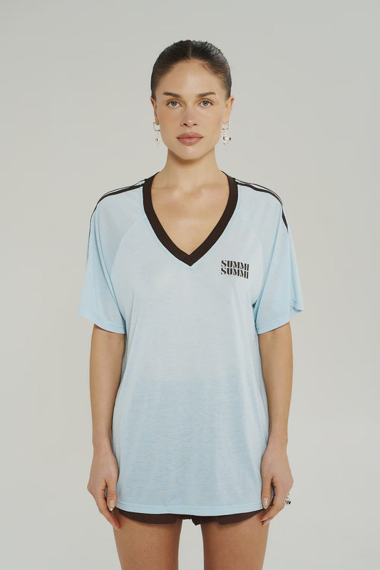 V Neck Jersey Tee - ICEL