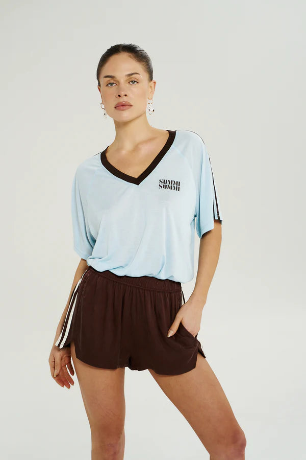 V Neck Jersey Tee - ICEL