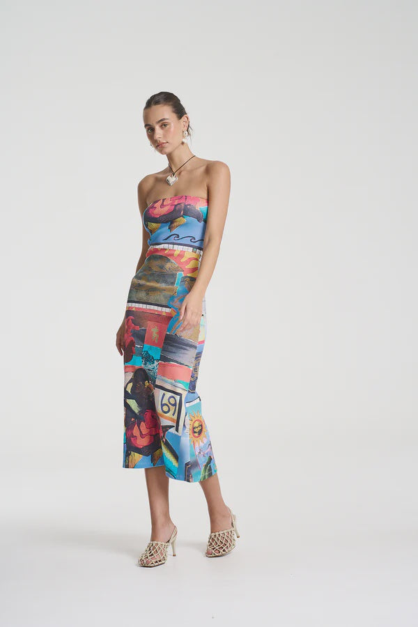 Strapless Midi -Loco