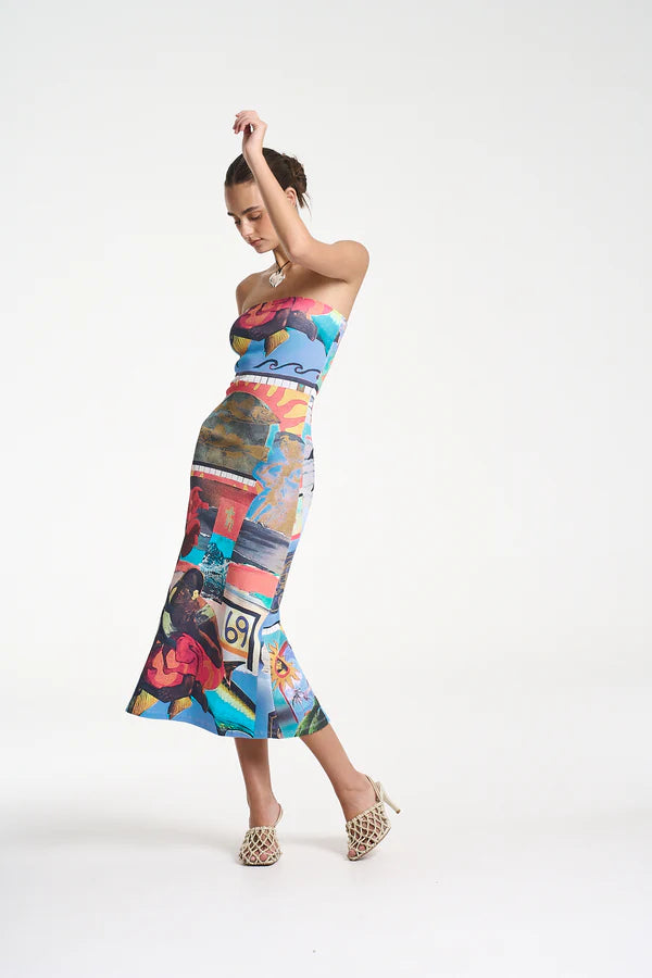 Strapless Midi -Loco
