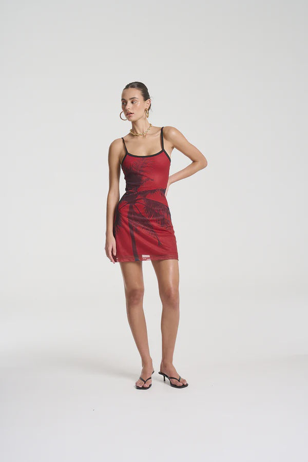 A Line Mini Mesh  Dress - La Palma