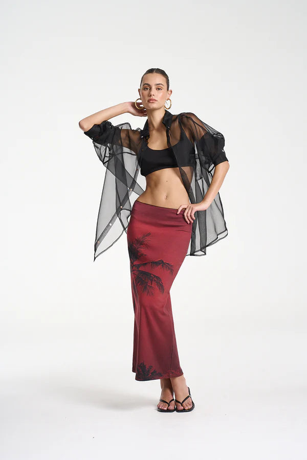 Summi Midi Skirt - La Palma