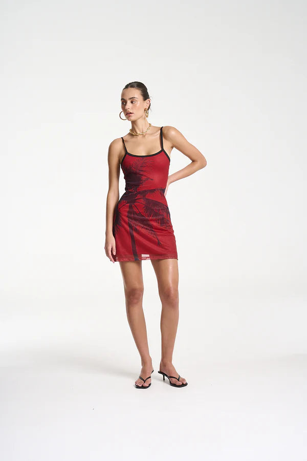 A Line Mini Mesh  Dress - La Palma