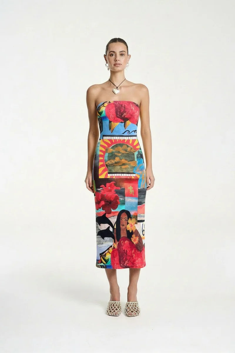 Strapless Midi -Loco
